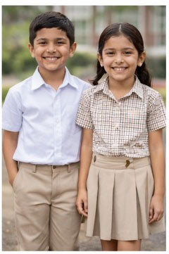 Brown Shirt and Skirt in combination