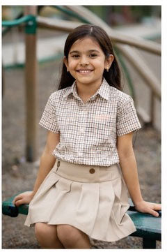 Brown Shirt and Skirt in combination