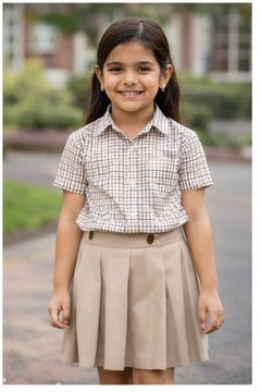 Brown Shirt and Skirt in combination