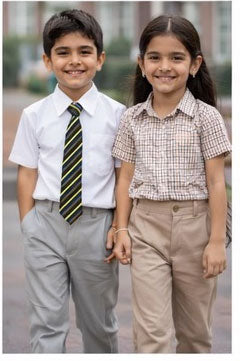 Brown Shirt and Skirt in combination